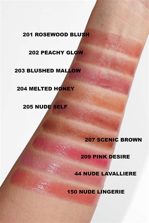 YSL loveshine swatches